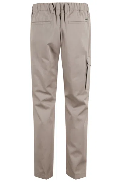 Herno Men Pure Cotton Resort Cargo Trousers In Neutral