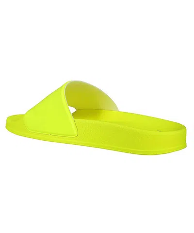 Msgm Logo-embellished Slides In Yellow
