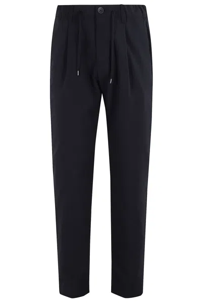 Herno Master Nylon Trousers Pockets In Black