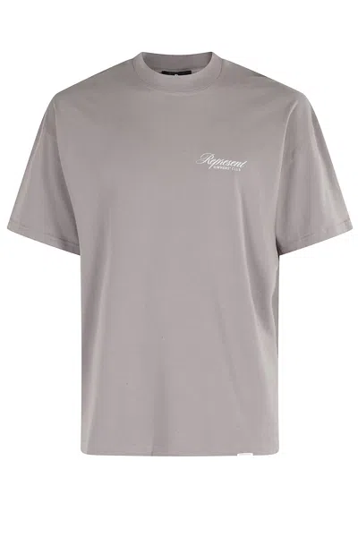 Represent Owners Club Script Tshirt In Neutral