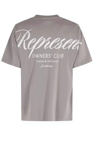 Represent Owners Club Script Tshirt In Neutral
