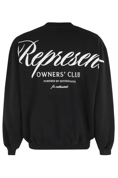 Represent "owners Club Script" Sweatshirt In Black