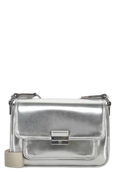 Michael Kors Medium Bradshaw Shoulder Bag In Silver