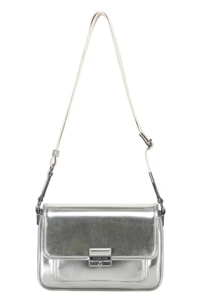 Michael Kors Medium Bradshaw Shoulder Bag In Silver