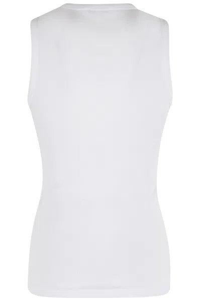 Jw Anderson J. W. Anderson 'anchor' White Cotton Tank Top In White