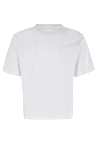 Jw Anderson J. W. Anderson Cropped Organic Cotton Anchor T-shirt In White