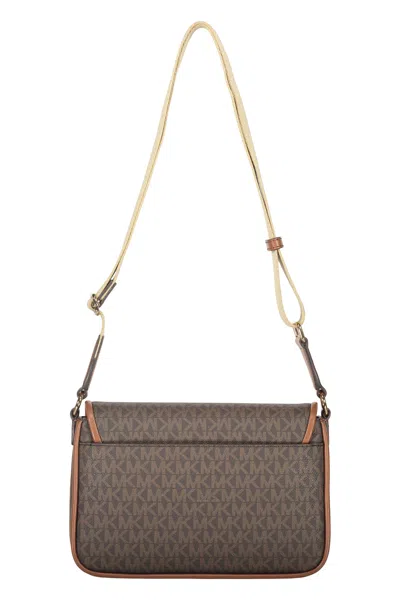 Michael Kors Bradshaw Monogram Shoulder Bag In Brown