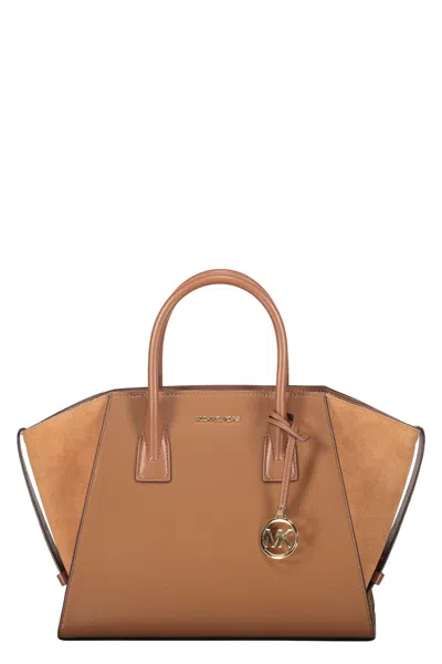 Michael Kors Leather Bag In Brown