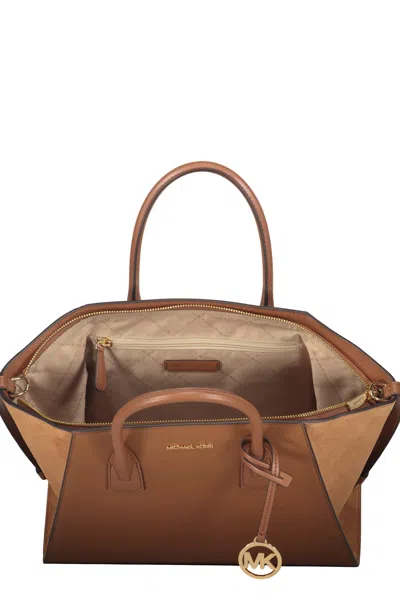 Michael Kors Leather Bag In Brown