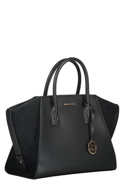 Michael Kors Leather Bag In Black