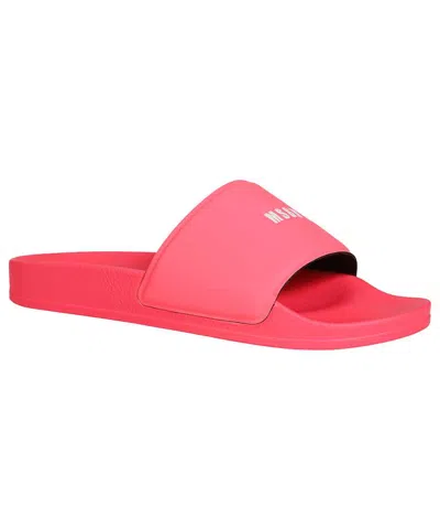 Msgm 15mm Rubber Pool Slide Sandals In Pink