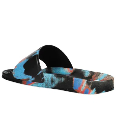 Msgm Woman Sandals Light Blue Size 7 Rubber In Multi