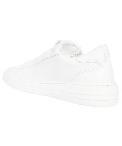 Msgm Round-headed Low-top Casual Shoes In White