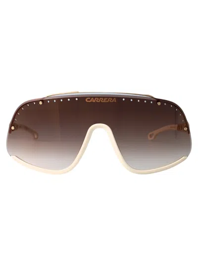 Carrera Gold Ivory Metal Sunglasses In Brown