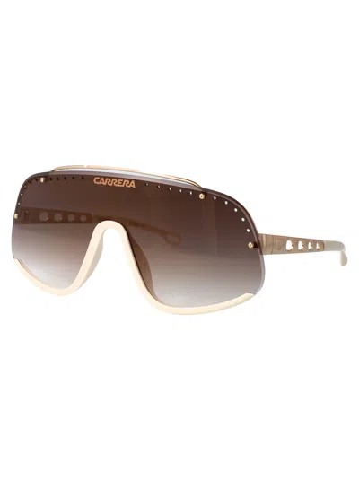 Carrera Gold Ivory Metal Sunglasses In Brown