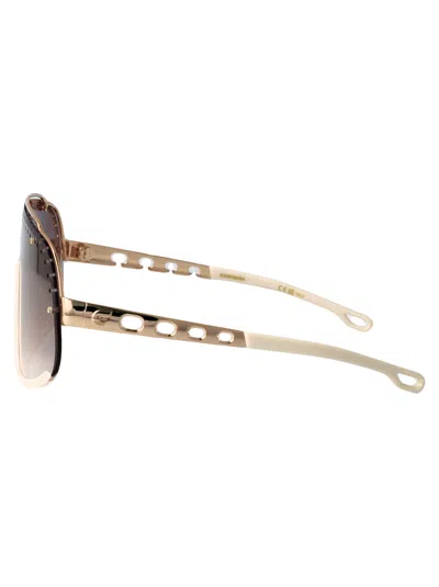 Carrera Gold Ivory Metal Sunglasses In Brown