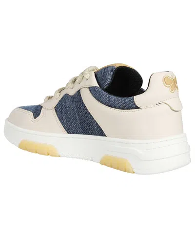 Weekend Max Mara Denim-panelled Low-top Sneakers In White
