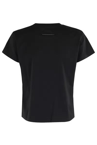 Mm6 Maison Margiela Mm6 By Maison Margiela Numeric Cotton Jersey T-shirt In Black