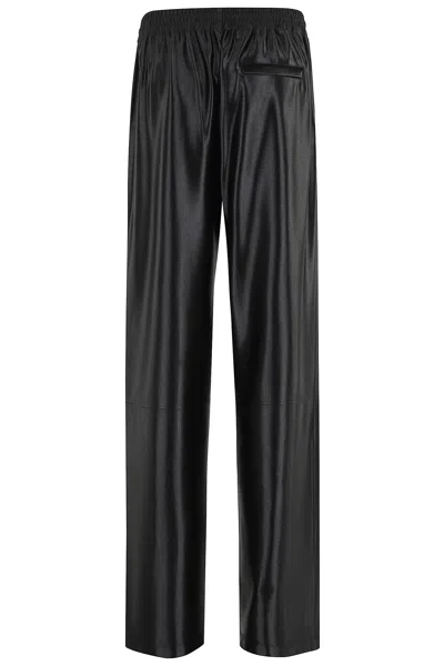 Alexander Wang T T By Alexander Wang Relaxed Track Pants With Drawstring Waist In Black