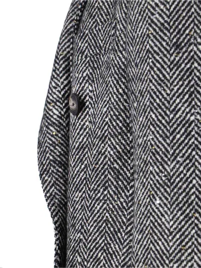 Tagliatore Caitlyn Virgin Wool Blend Maxi Coat In Gray