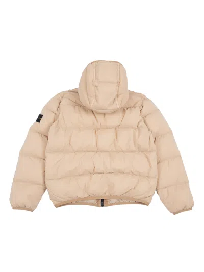 Stone Island Down Jacket In Neutral
