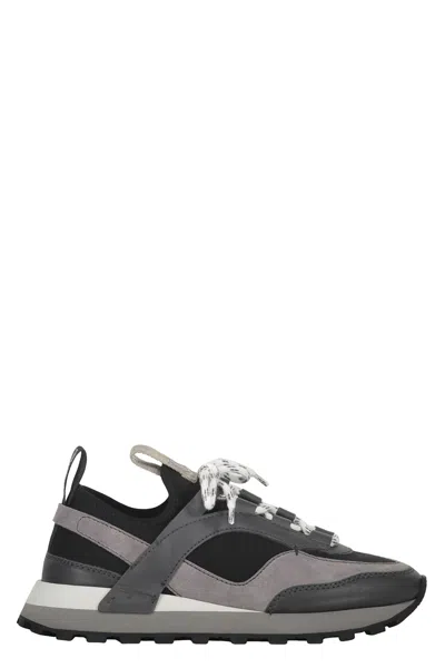 Ferragamo Ladies Chunky Pull-on Hybrid Sneakers In Black