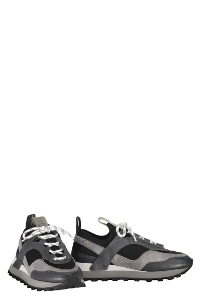 Ferragamo Ladies Chunky Pull-on Hybrid Sneakers In Black
