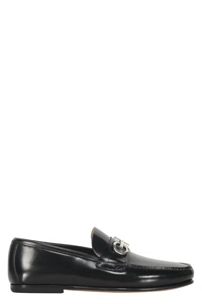 Ferragamo Man Loafers Black Size 7.5 Calfskin