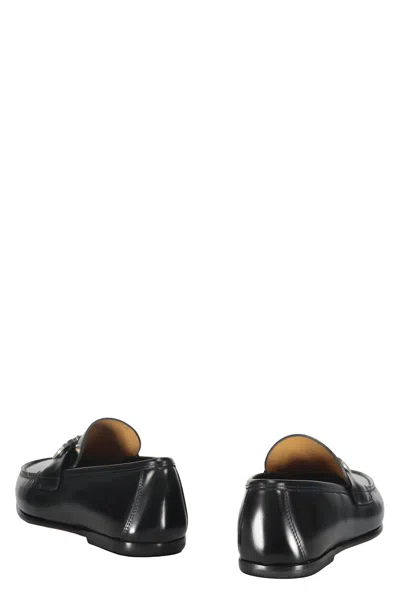 Ferragamo Man Loafers Black Size 7.5 Calfskin