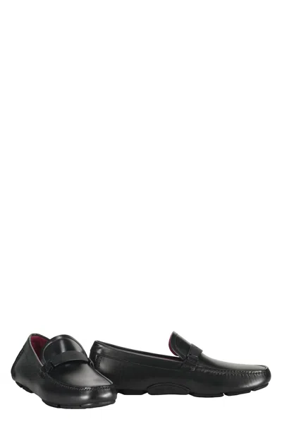 Ferragamo Man Loafers Black Size 8.5 Leather