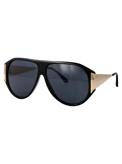 Etro Black Acetate Sunglasses In Black
