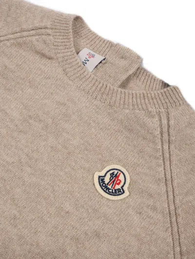 Moncler Crewneck In Brown