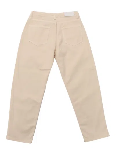Msgm Denim Pants Boy In Neutral
