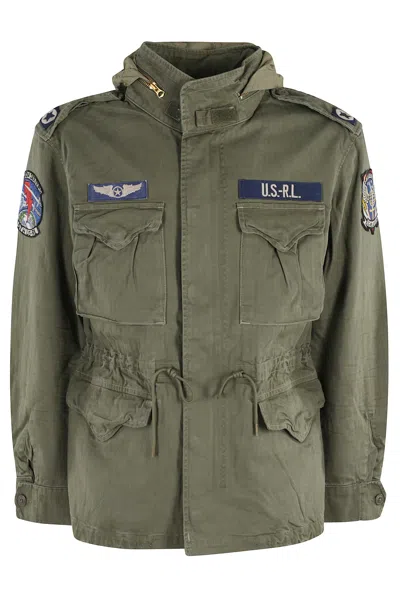 Polo Ralph Lauren The Iconic Military Jacket With Logo In Green
