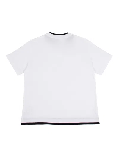 Dolce & Gabbana Jersey T-shirt With Dolce&gabbana Embroidery In White