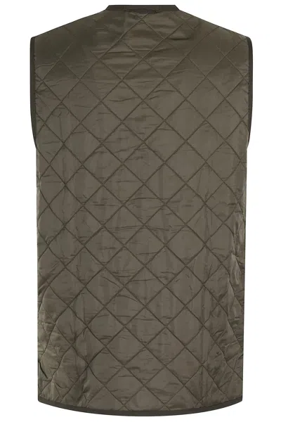 Barbour Polarquilt Zip-liner Vest In Green