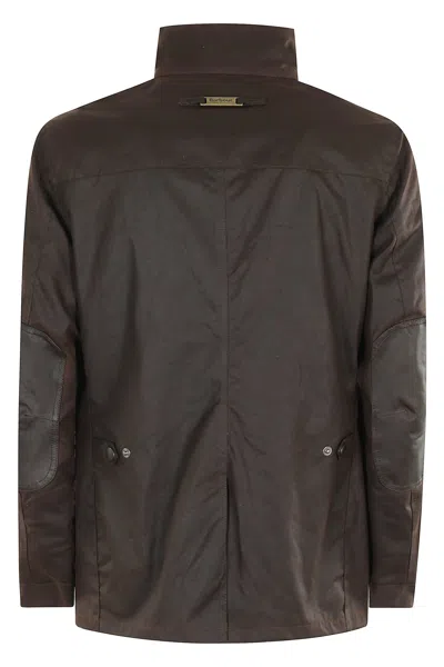 Barbour Ogston Waxed Cotton Jacket In Brown