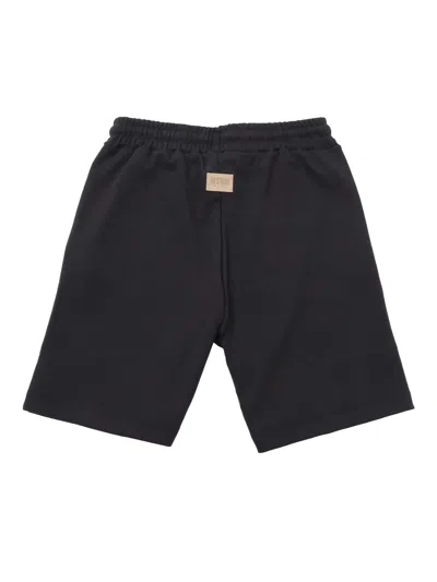 Msgm Interlock Bermuda Unisex In Black