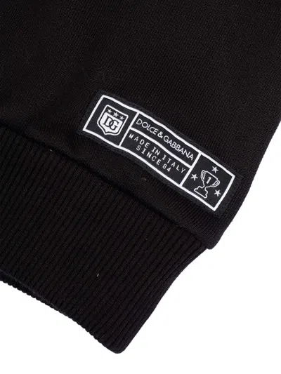 Dolce & Gabbana Hooded Sweatshirt In Black