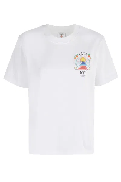 Casablanca Regular Fit T-shirt In White