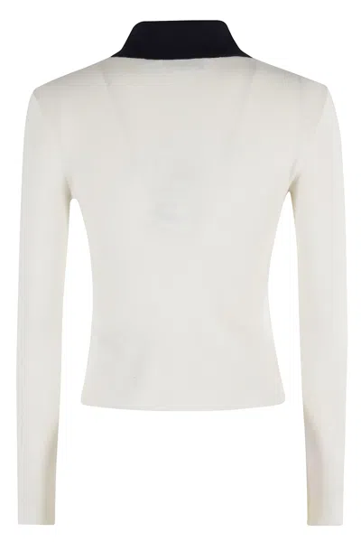 Self-portrait Self Portrait 'cream Merino Wool' Cardigan In Neutral