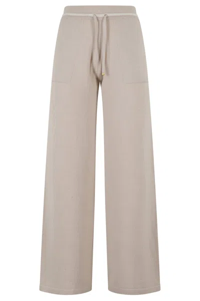 Eleventy Wide-leg Wool Jogger Pants In Brown