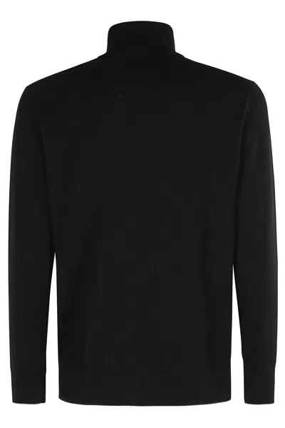 Eleventy Black ml Turtleneck Sweater In Black