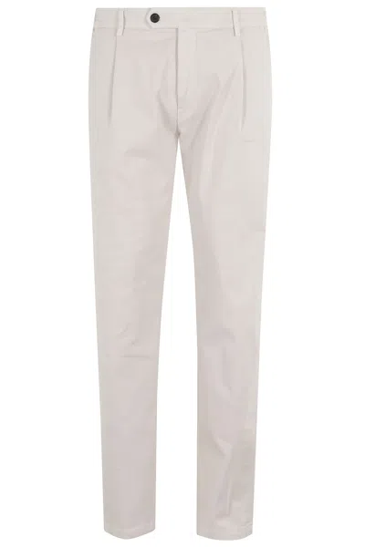 Eleventy Pantalone Pinces Elasticato In Neutral