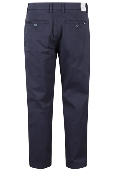 Re-hash Belt-loops Turn-up Tapered Trousers In Blue