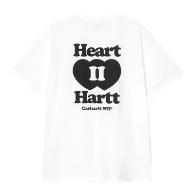 Carhartt Heart Ii Hartt T-shirt In White