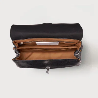 Zanellato Cross-body Bag With Top Handle And Strap In Black