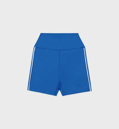 Sporty &amp; Rich Bold Health Biker Short In Blue