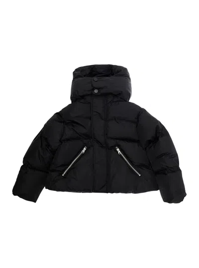 Mm6 Maison Margiela Kids Jacket With Numbers Print In Black