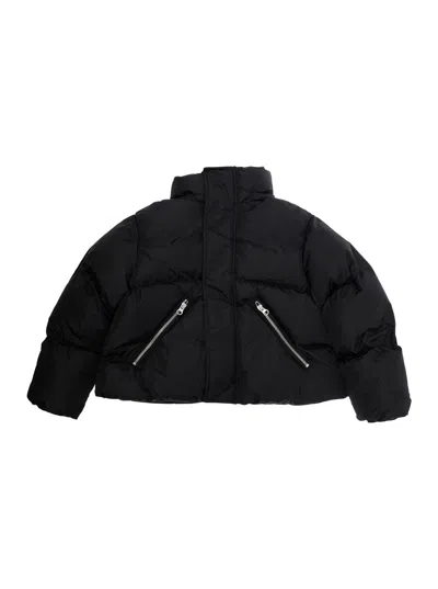 Mm6 Maison Margiela Kids Jacket With Numbers Print In Black